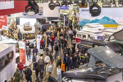 CMT in Stuttgart er?ffnet. Die Messe Caravan - Motor - Touristik gilt als erste Tourismusmesse im Jahr als Indikator f?r-stock-photo