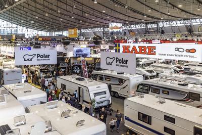 CMT in Stuttgart er?ffnet. Die Messe Caravan - Motor - Touristik gilt als erste Tourismusmesse im Jahr als Indikator f?r-stock-photo