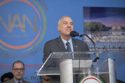 National action network marks martin luther king jr. Day-stock-photo