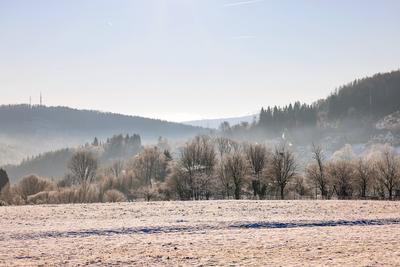 Winter im Siegerland-stock-foto