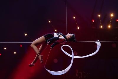 2 eme Spectacle de sélection du 47eme Festival International du cirque de Monte Carlo-stock-photo
