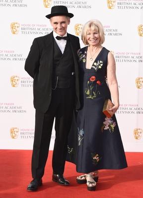 The House Of Fraser BAFTA TV Awards 2016 London UK Mark Rylance and Claire van Kampen at at The Ho-stock-foto