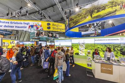CMT in Stuttgart er?ffnet. Die Messe Caravan - Motor - Touristik gilt als erste Tourismusmesse im Jahr als Indikator f?r-stock-photo