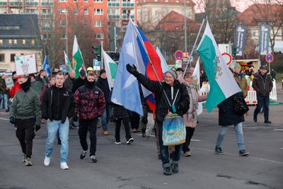 Demo_Freie Sachsen-stock-foto