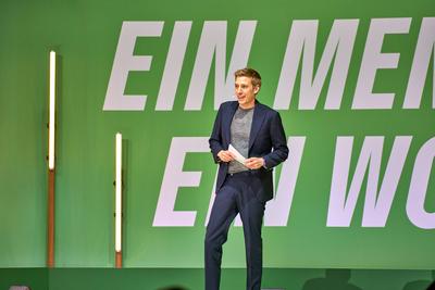Munich, Bavaria, Germany - January 18, 2025: Dominik Krause, Second Mayor of Munich and representative of the Green Part-stock-foto