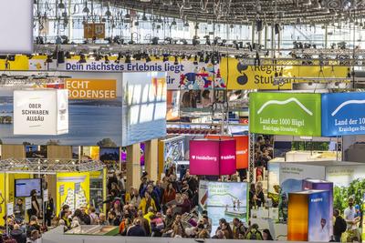 CMT in Stuttgart er?ffnet. Die Messe Caravan - Motor - Touristik gilt als erste Tourismusmesse im Jahr als Indikator f?r-stock-photo