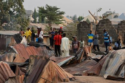 Fuel tanker explosion kills 70 in Nigeria-stock-photo