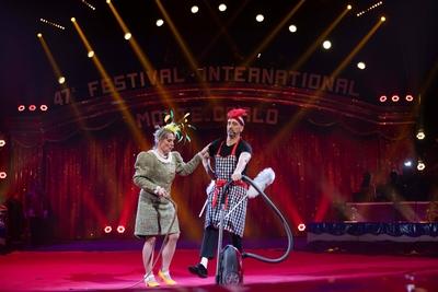 2 eme Spectacle de sélection du 47eme Festival International du cirque de Monte Carlo-stock-photo