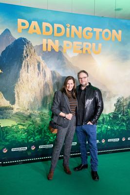 19.01.2025,Berlin,Deutschlandpremiere von PADDINGTON IN PERU im Kino Zoo Palast,Ulrike Frank und ihr Ehemann Marc Schubr-stock-foto