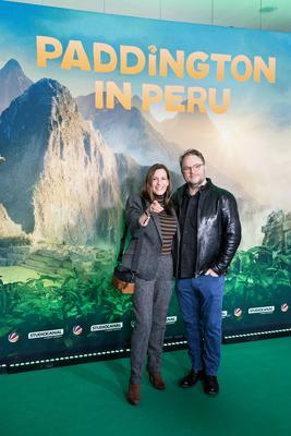 19.01.2025,Berlin,Deutschlandpremiere von PADDINGTON IN PERU im Kino Zoo Palast,Ulrike Frank und ihr Ehemann Marc Schubr-stock-foto