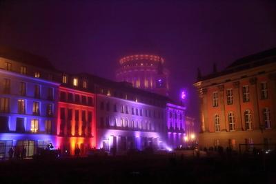 Unterwegs im Licht-stock-foto