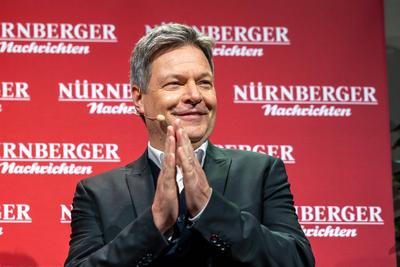 Wirtschaftsminister Robert Habeck im Dialog mit dem VNP, N?rnberg, 19.01.2025-stock-foto