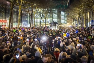 Start ins Kulturhauptstadtjahr in Chemnitz-stock-foto