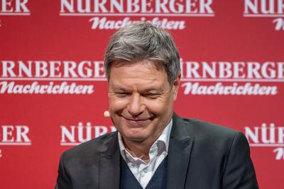 Wirtschaftsminister Robert Habeck im Dialog mit dem VNP, N?rnberg, 19.01.2025-stock-foto