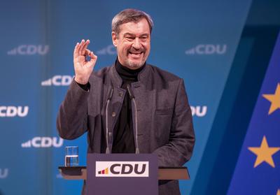 Wei?wurstfr?hst?ck - CDU Wahlkampftour Bundestagswahl 2025-stock-foto
