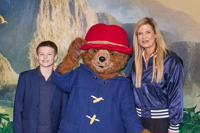 Kinopremiere Paddington in Peru-stock-foto