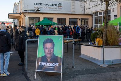 Bundestagswahl 2025: Robert Habeck auf Wahlkampftour in N?rnberg, 19.01.2025-stock-foto