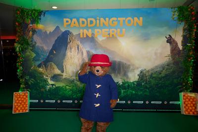 Kinopremiere Paddington in Peru-stock-foto