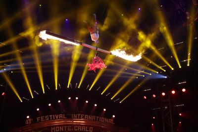 3eme Spectacle de sélection du 47eme Festival International du cirque de Monte Carlo-stock-photo