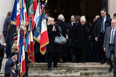 Memorial service for French far right figure Jean Marie Le Pen in Paris-stock-foto