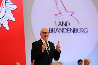 Internationale Gr?ne Woche Berlin Brandenburg-Tag-stock-foto