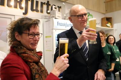 Internationale Gr?ne Woche Berlin Brandenburg-Tag-stock-foto