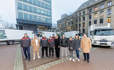 Start der Kampagne E-Trucks.NRW-stock-foto