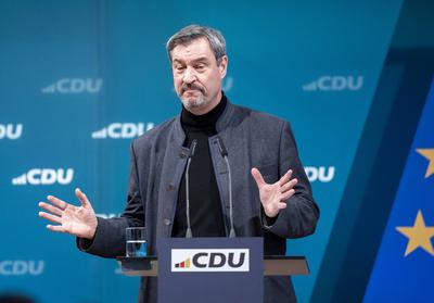 Wei?wurstfr?hst?ck - CDU Wahlkampftour Bundestagswahl 2025-stock-foto