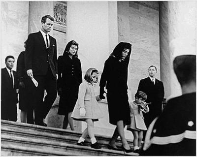 ***FILE PHOTO*** Jean Kennedy Smith Has Passed Away at 92. United States President John F. Kennedy s Family leaves the-stock-photo