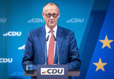 Wei?wurstfr?hst?ck - CDU Wahlkampftour Bundestagswahl 2025-stock-foto
