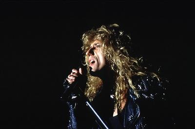 1/ Konzert 90: Whitesnake, S?nger David Coverdale, Rock, Musik, *** 1 concert 90 Whitesnake, singer David Coverdale, roc-stock-photo