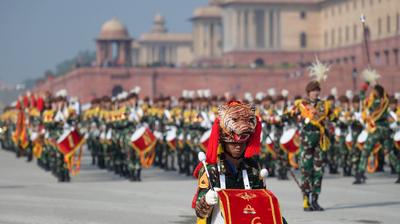 Rehearsal Of Republic Day Parade 2025-stock-foto
