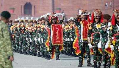 Rehearsal Of Republic Day Parade 2025-stock-foto