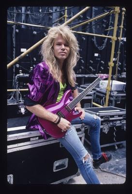 Portrait of Adrian Vandenberg of Whitesnake photographed in Buckeye Ohio July 20 1987 ? Gene Ambo-stock-foto