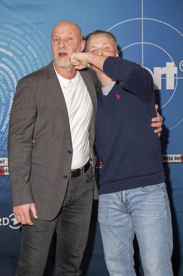 Simon Werner und Sidney Werner-stock-foto