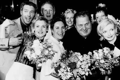 Archiv Joerg Pilawa Arthur Brauss Schauspieler Katerina Jacob Carola Ferstl Ottfried Fischer Nicola Tiggeler Schauspiel-stock-photo
