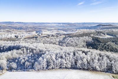 Winter im Siegerland-stock-foto