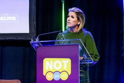 Queen M?xima opens National Education Exhibition, UTRECHT, The Netherlands-stock-photo