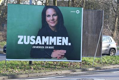 Wahlplakate - Bundestagswahl 2025-stock-foto