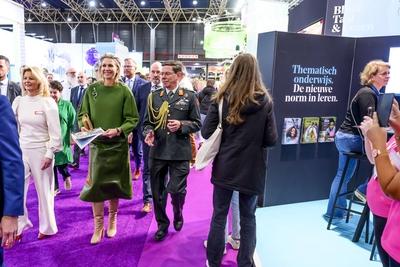 Queen M?xima opens National Education Exhibition, UTRECHT, The Netherlands-stock-photo