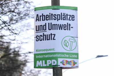 Wahlplakate - Bundestagswahl 2025-stock-foto