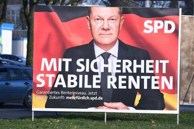 Wahlplakate - Bundestagswahl 2025-stock-foto