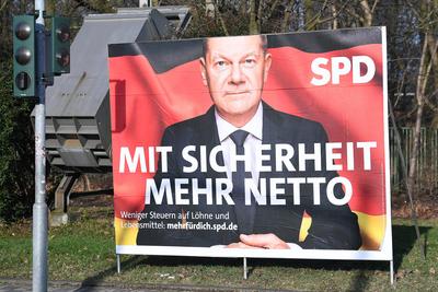 Wahlplakate - Bundestagswahl 2025-stock-foto