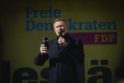 WAHLKAMPFVERANSTALTUNG ZUR BUNDESTAGSWAHL DER FDP IN ERFURT-stock-foto