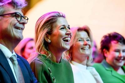 Queen M?xima opens National Education Exhibition, UTRECHT, The Netherlands-stock-photo