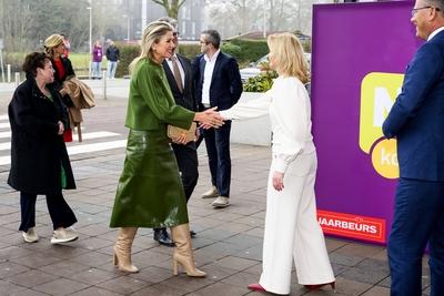 Queen M?xima opens National Education Exhibition, UTRECHT, The Netherlands-stock-photo