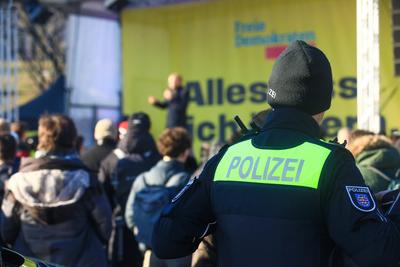 FDP Wahlkampf in Erfurt-stock-foto
