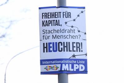 Wahlplakate - Bundestagswahl 2025-stock-foto