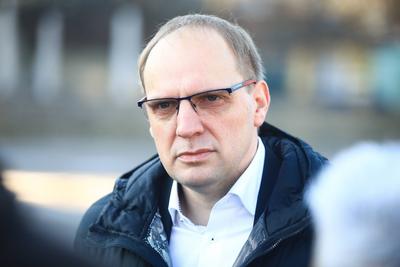 FDP Wahlkampf in Erfurt-stock-foto