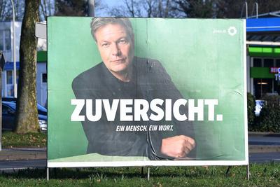 Wahlplakate - Bundestagswahl 2025-stock-foto